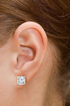 1ct - Sophisticated Sterling Silver White Sapphire Stud Earrings