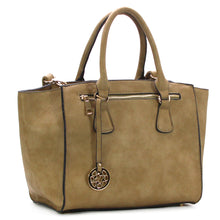 Jade Marie Confident Satchel Tote - Khaki