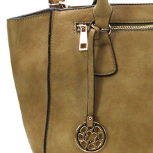 Jade Marie Confident Satchel Tote - Khaki