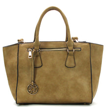 Jade Marie Confident Satchel Tote - Khaki