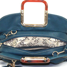 Jade Marie Unique Satchel Tote - Navy