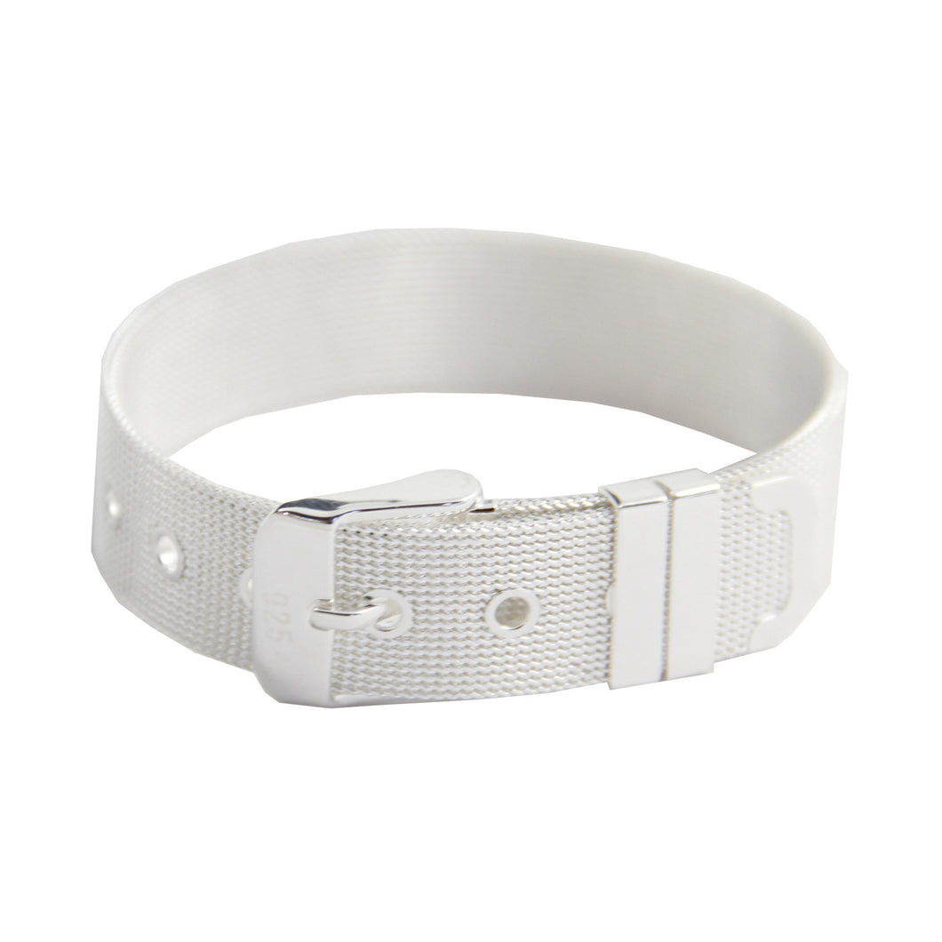 Women's Fashion Buckle Bracelet - Silver