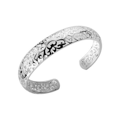Women's Fashion Bangle Bracelet with Fashion Forward Design - Silver
